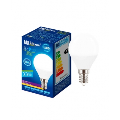Лампа светодиодная Искра G45 маленький шар LED G45 5 Вт Е14 4000К